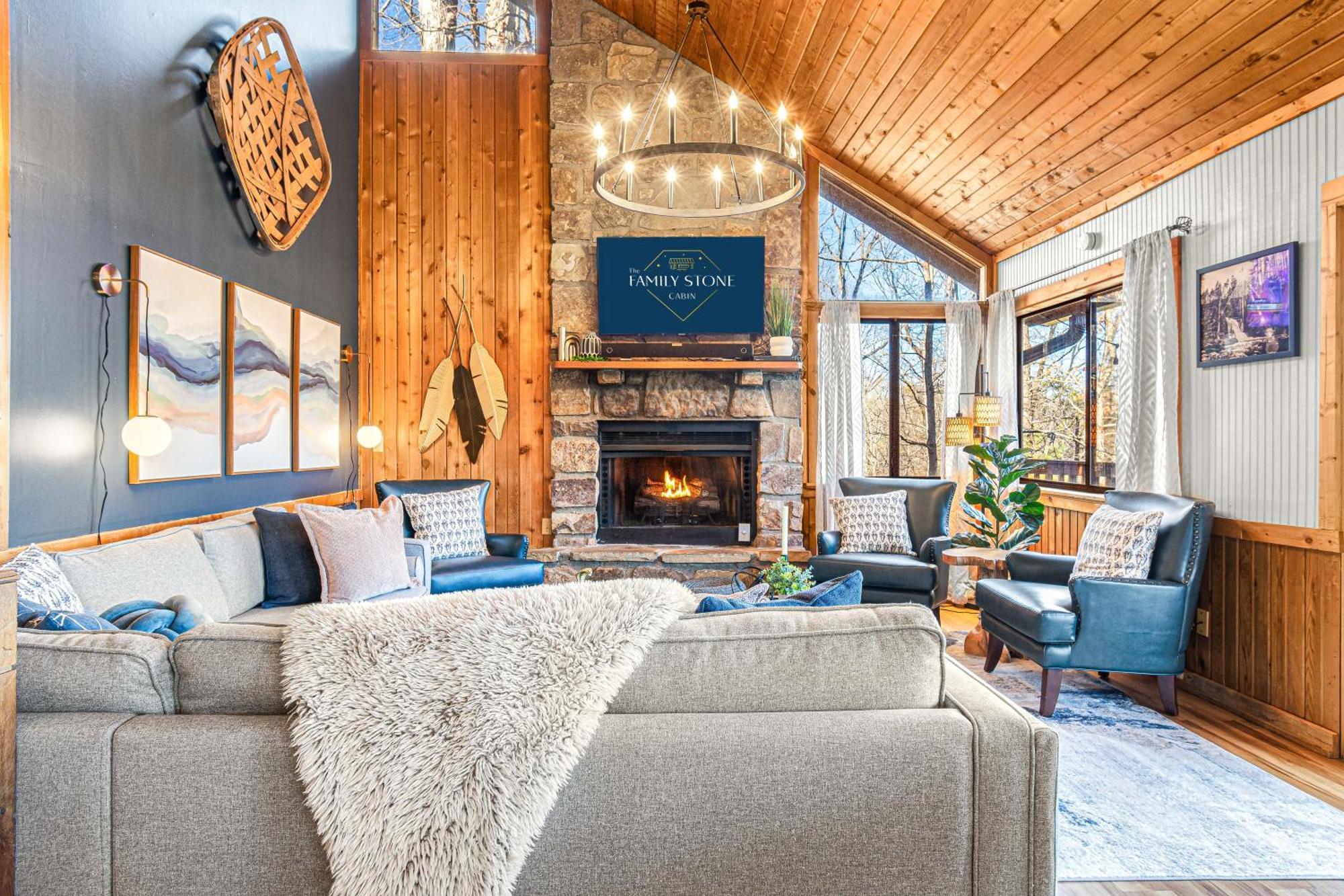 The Family Stone Luxe Cabin Sleeps 12 Hot Tub Dogfriendly Dollywood 鸽子谷 外观 照片